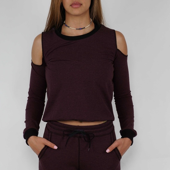 Mono B Other - Cut off shoulder super soft blouse